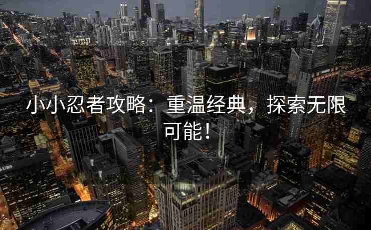 小小忍者攻略：重温经典，探索无限可能！